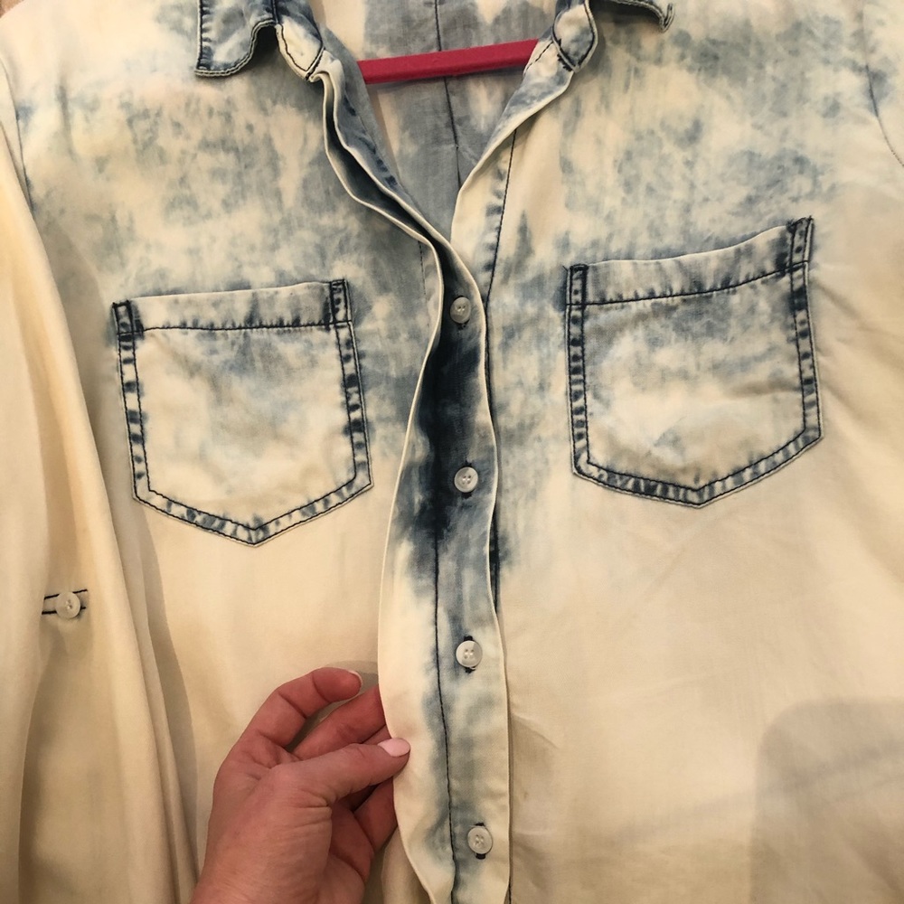 Velvet heart soft tencel acid wash chambray